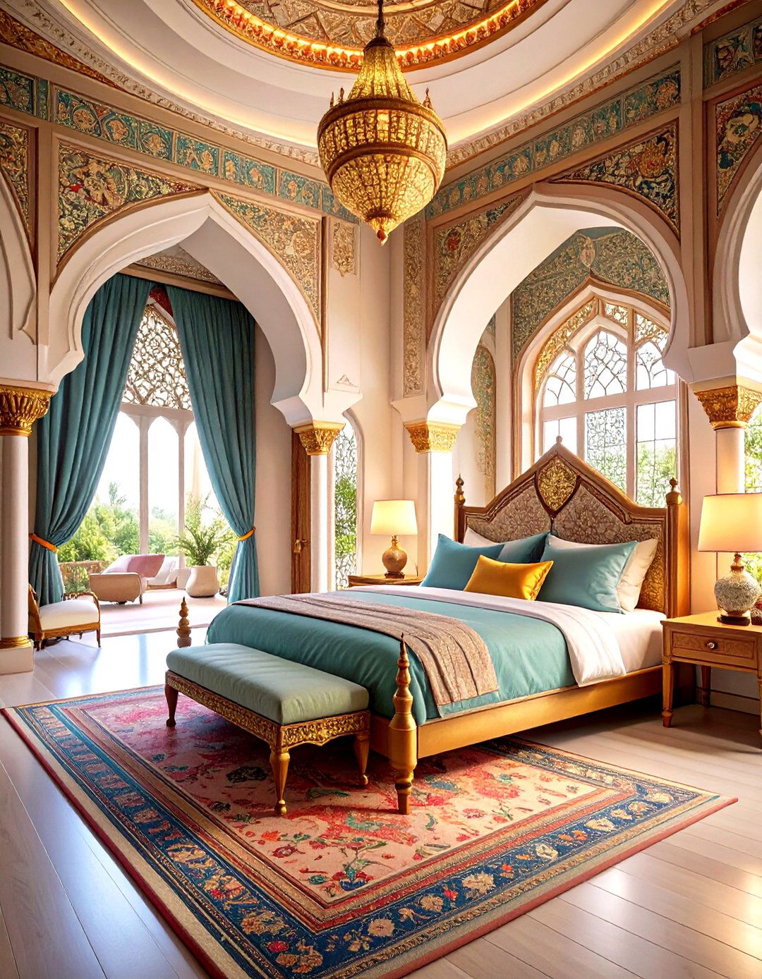 Arched Architectural Elements - 24 Moroccan Themed Bedroom Ideas