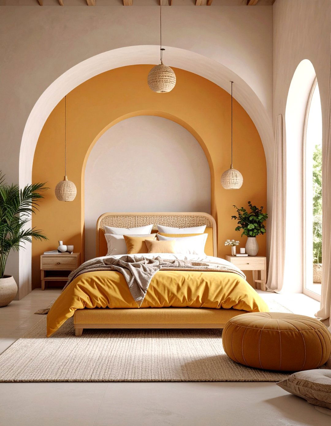 Arched Architecture Elegance - 24 Mediterranean Bedroom Ideas