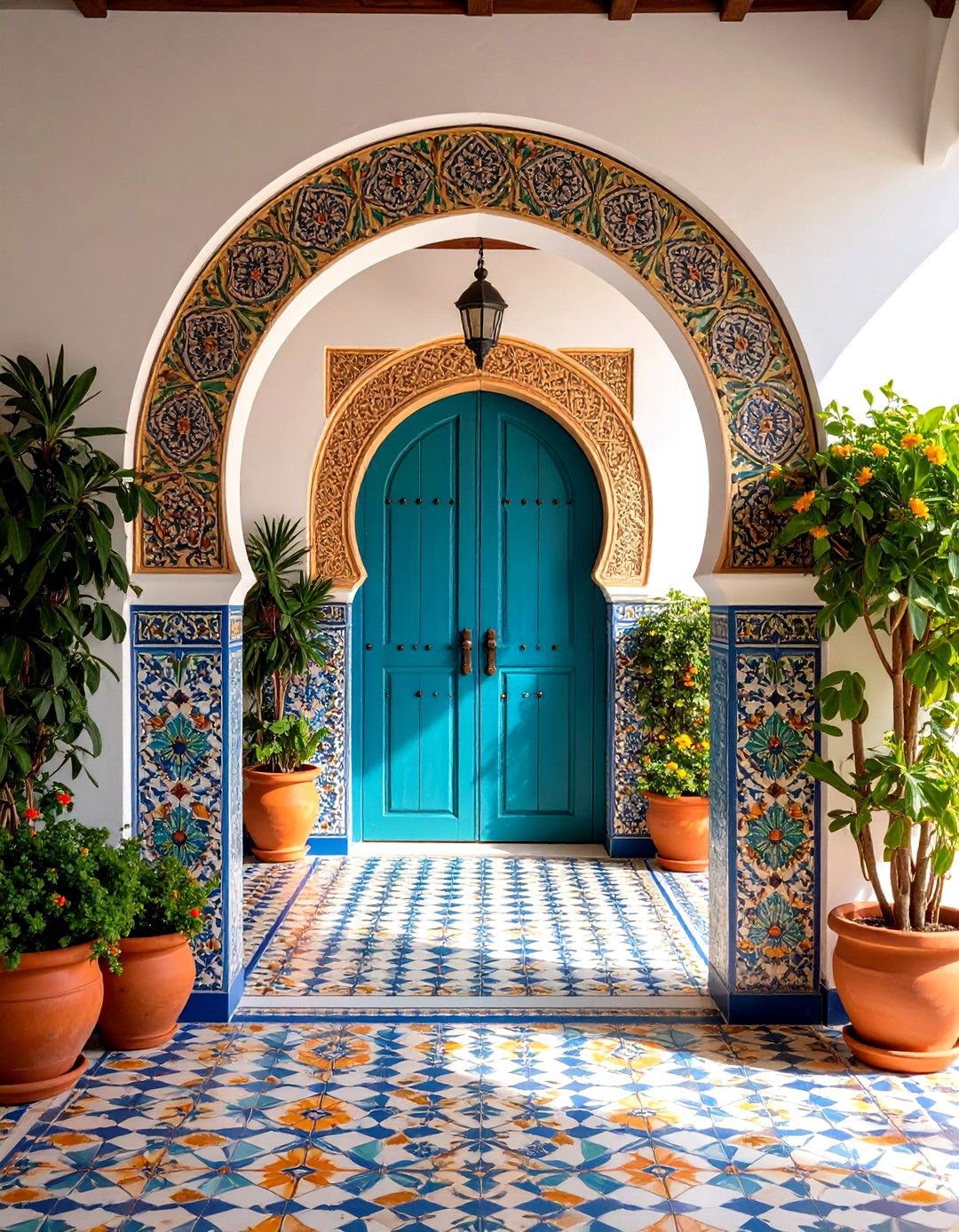 Arched Doorway Transitions Between Spaces - 24 Spanish Style Kitchen Ideas