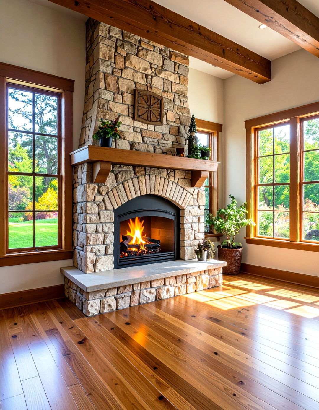 Arched Fireplace Opening - 24 Craftsman-style Fireplace Ideas