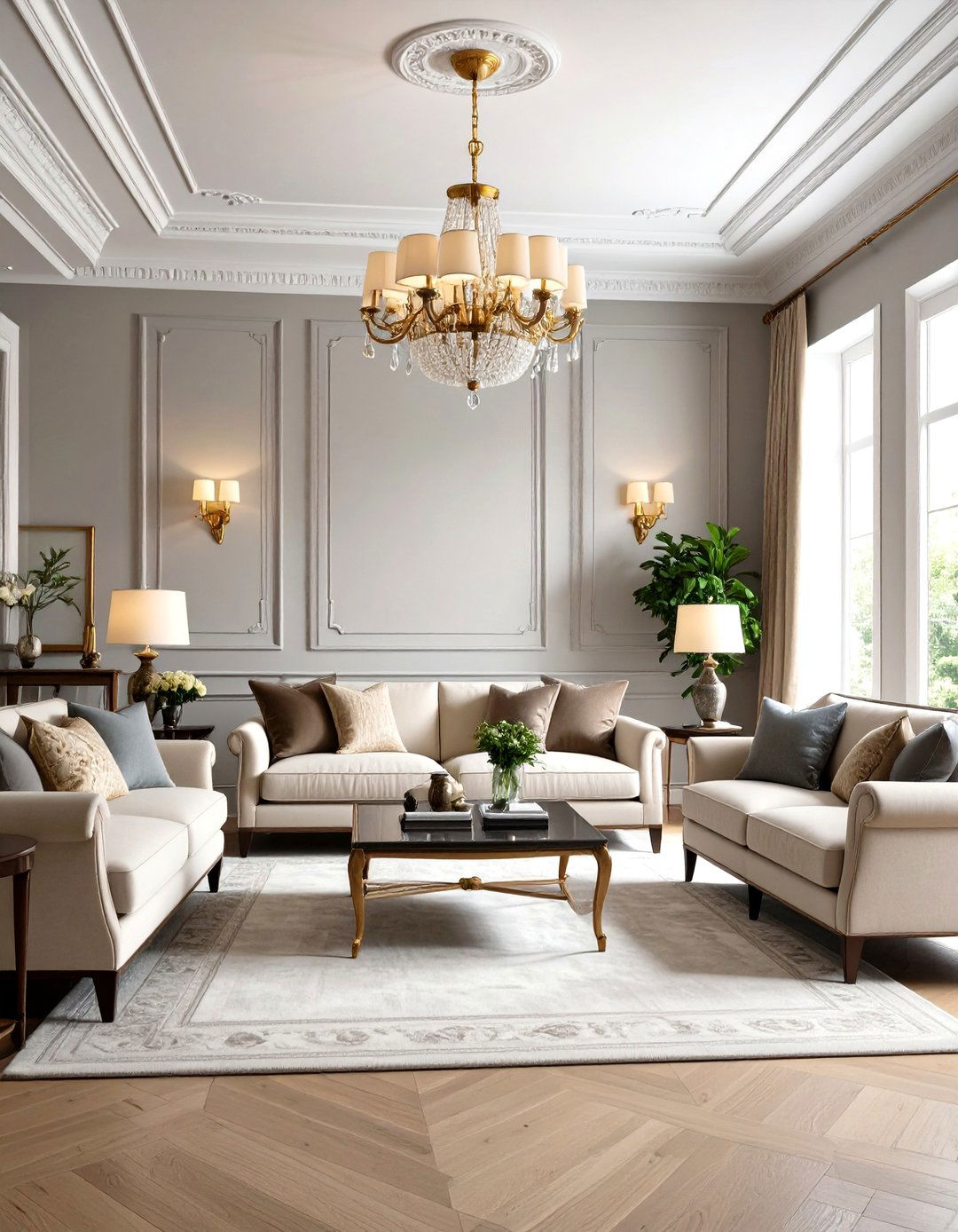 Architectural Detail Enhancement - 24 Grey and Beige Living Room Ideas