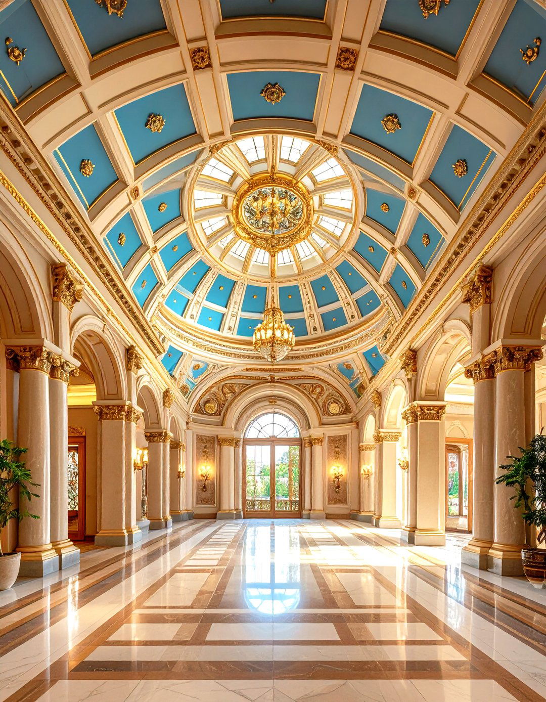 Architectural Dome Ceiling Illusions - 24 Ceiling Murals