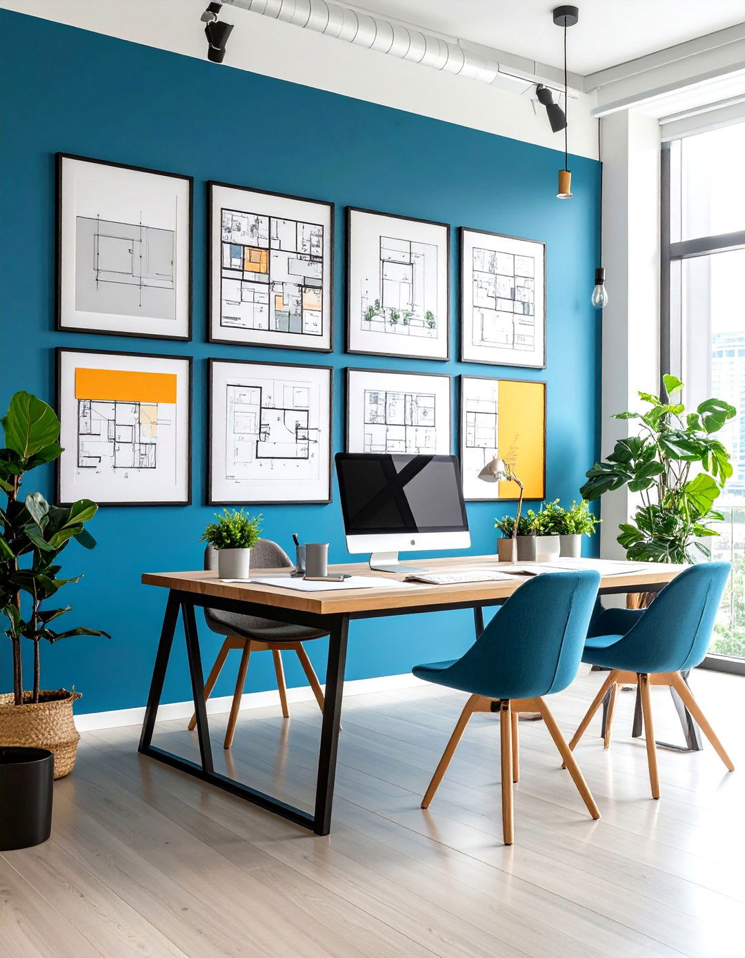 Architectural Drawing Gallery Wall - 24 Gallery Wall Ideas