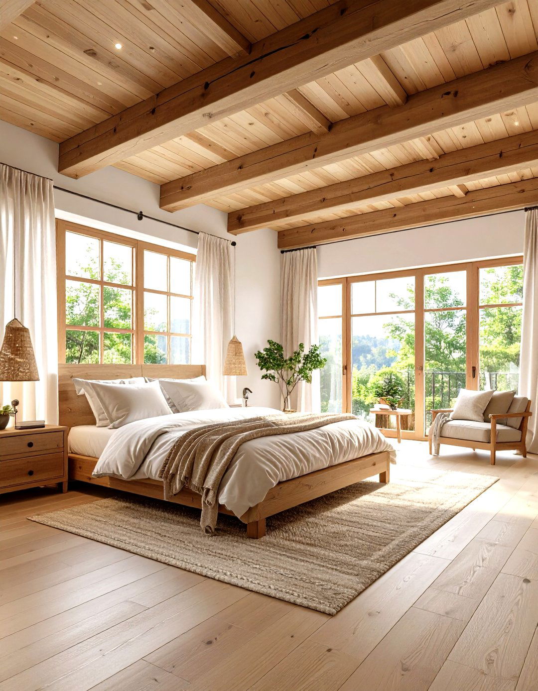 Architectural Element Highlighting Bedroom - 24 Eclectic Bedroom Ideas
