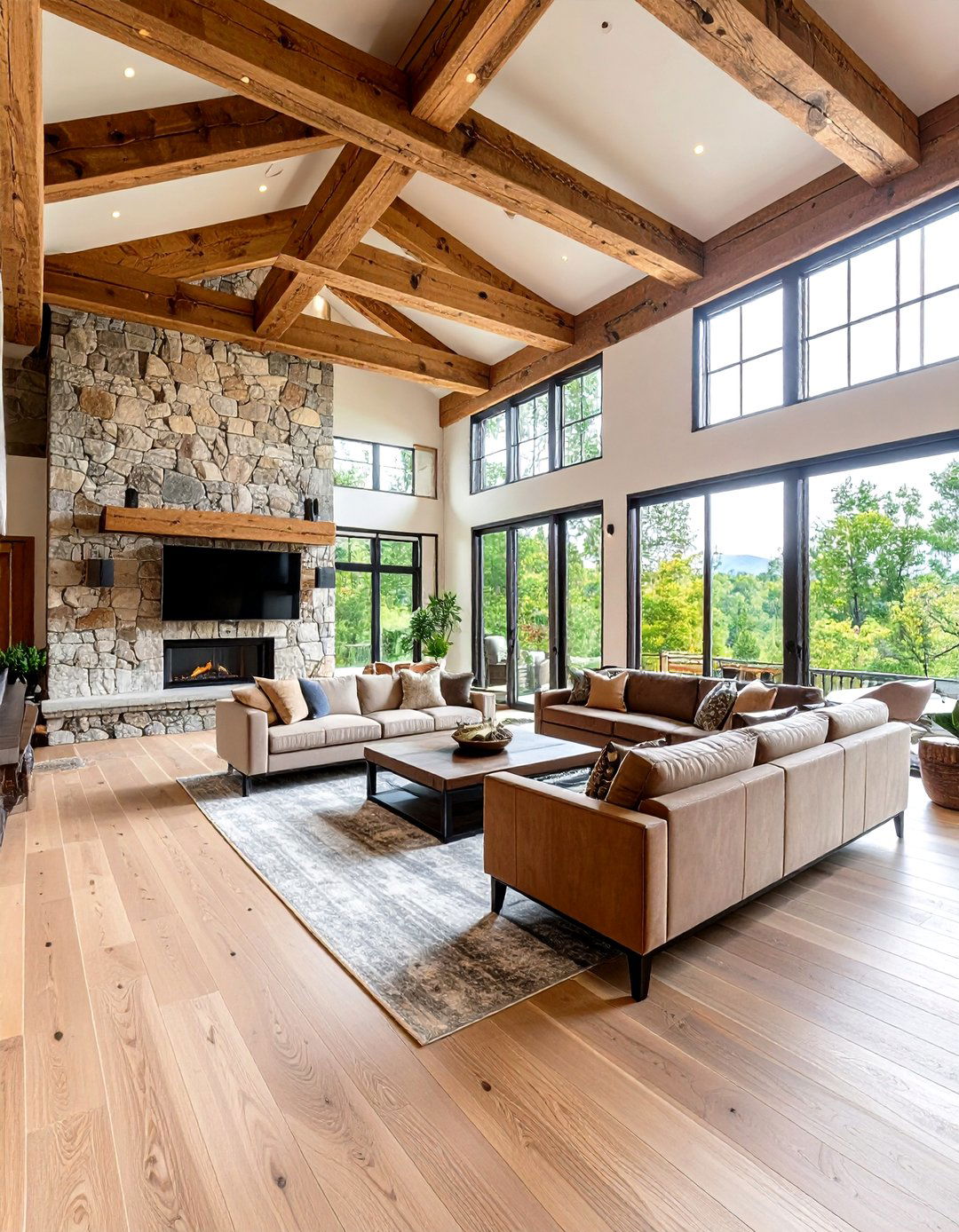 Architectural Feature Great Room with Stunning Details - 24 Great Room Ideas