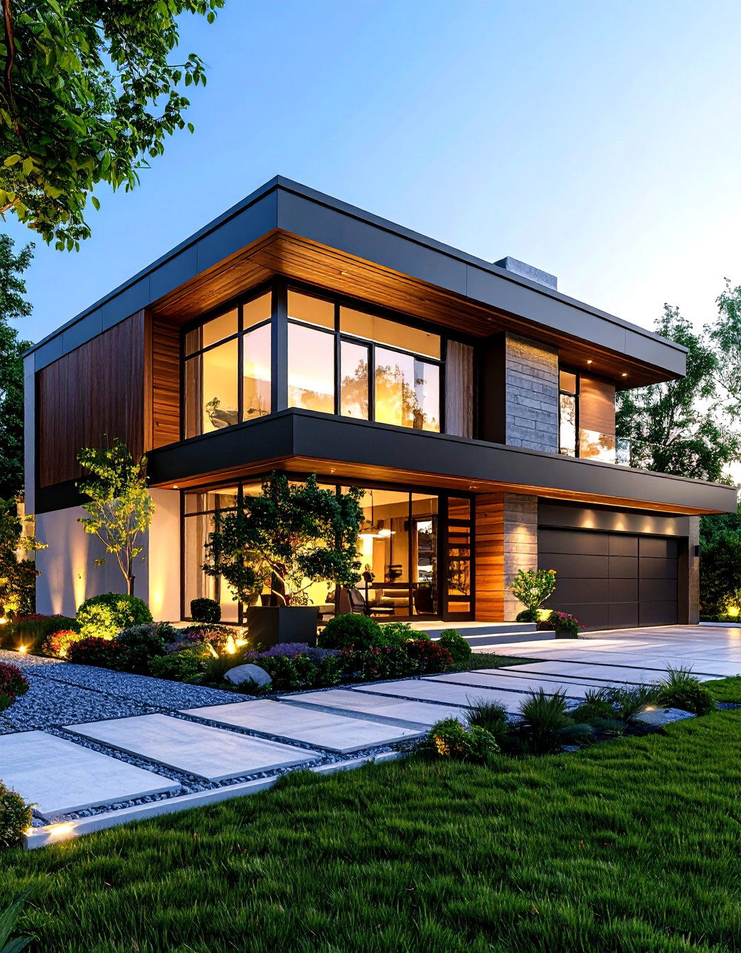Architectural Metal Detail Integration - 24 Modern Siding Ideas for a Contemporary Home