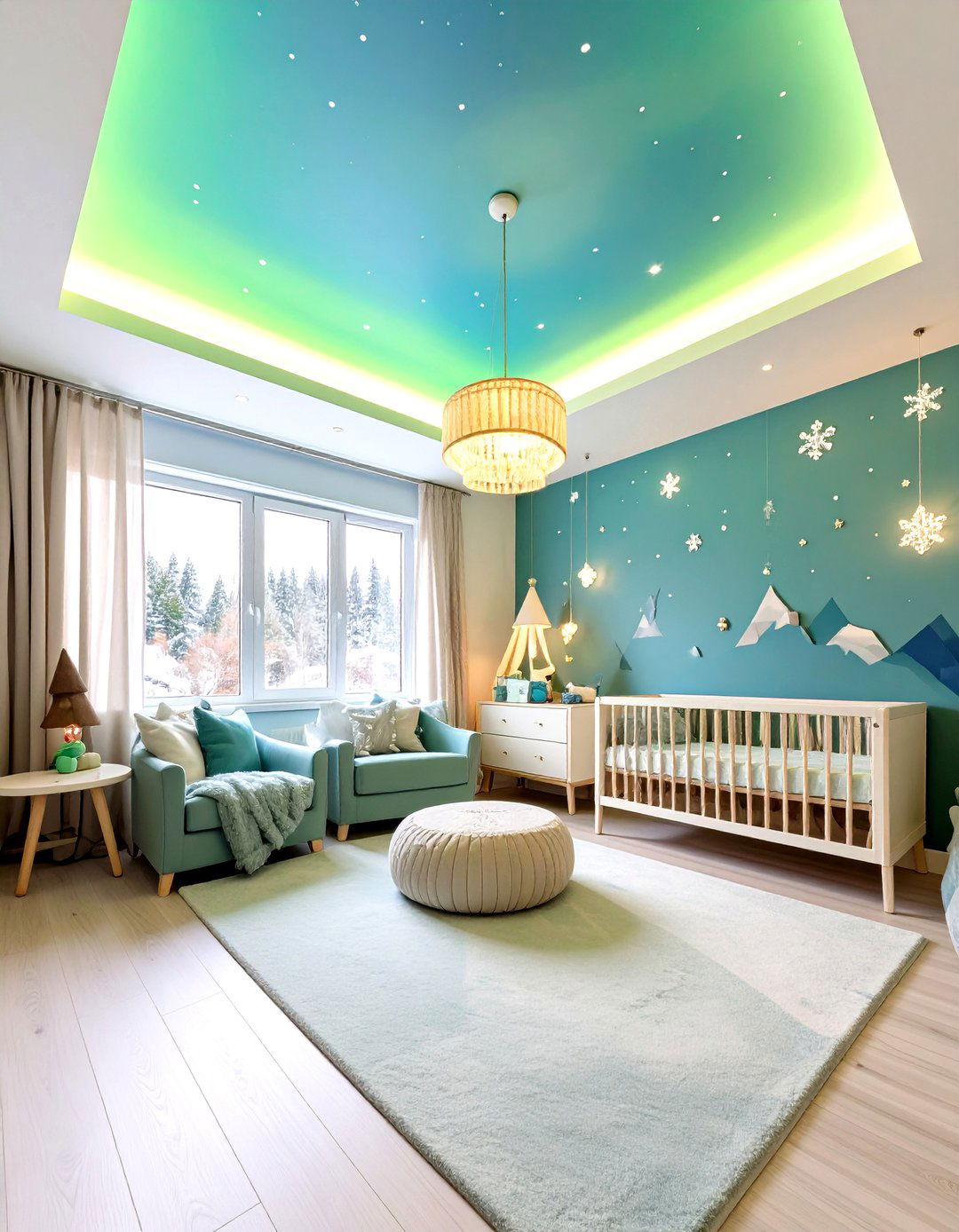 Arctic Aurora Adventure Nursery - 24 Whimsical Nursery Ideas