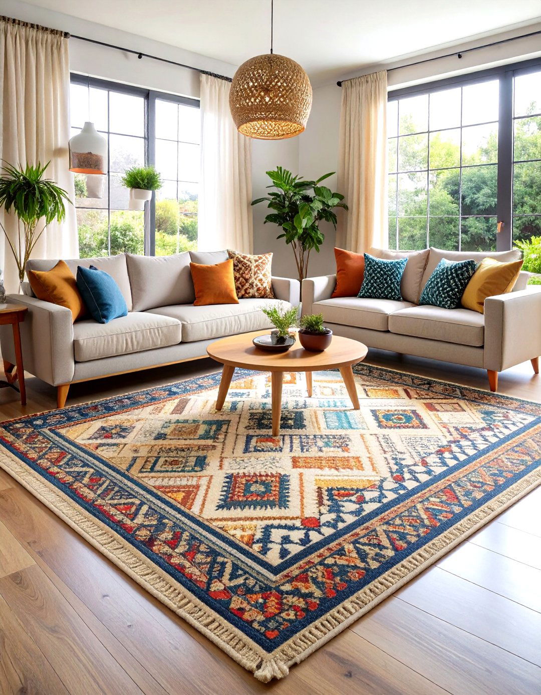 Area Rug Foundation - 24 Transitional Interior Design Ideas