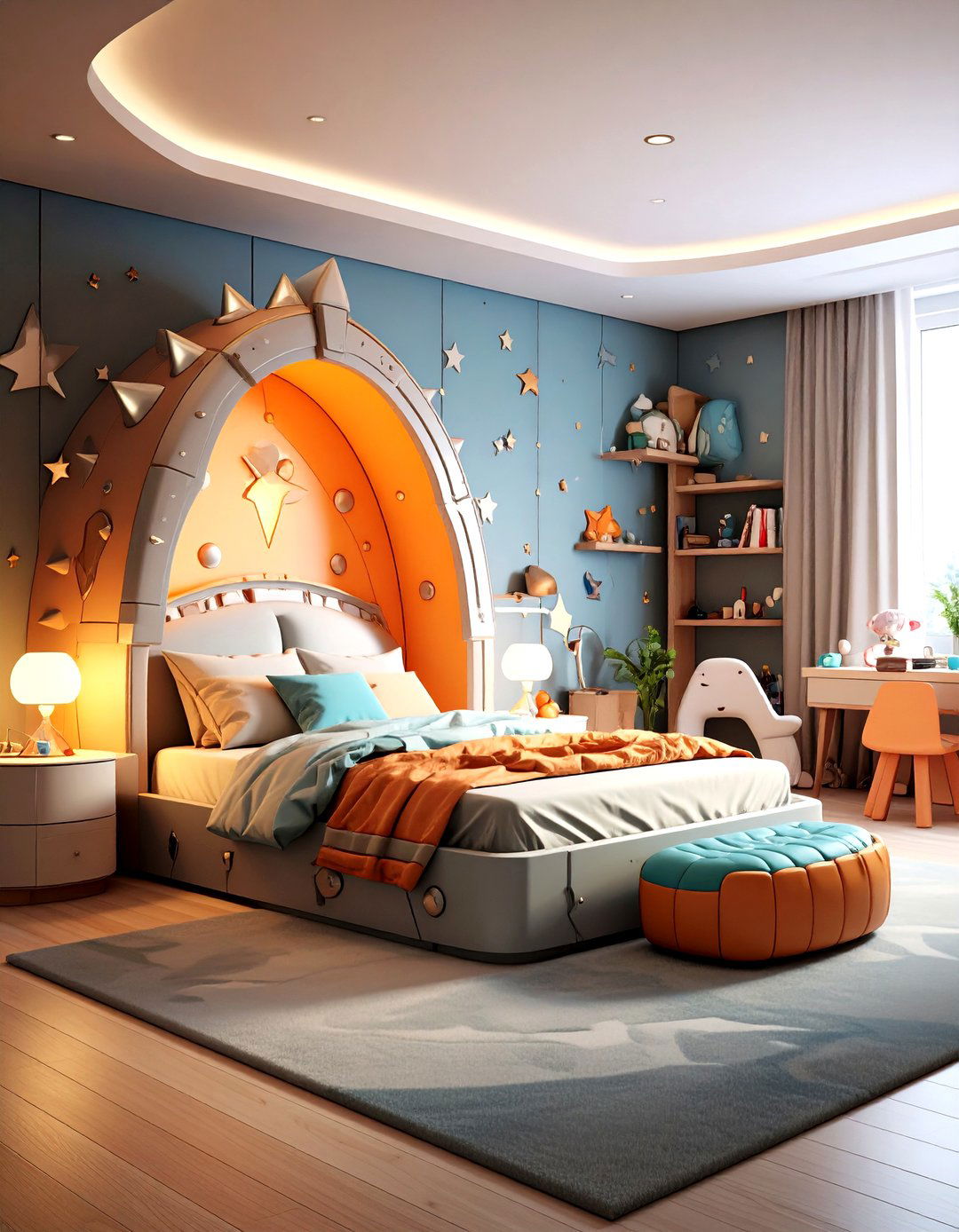Armored Dinosaur Defense Station - 24 Dinosaur-themed Kids' Room Ideas