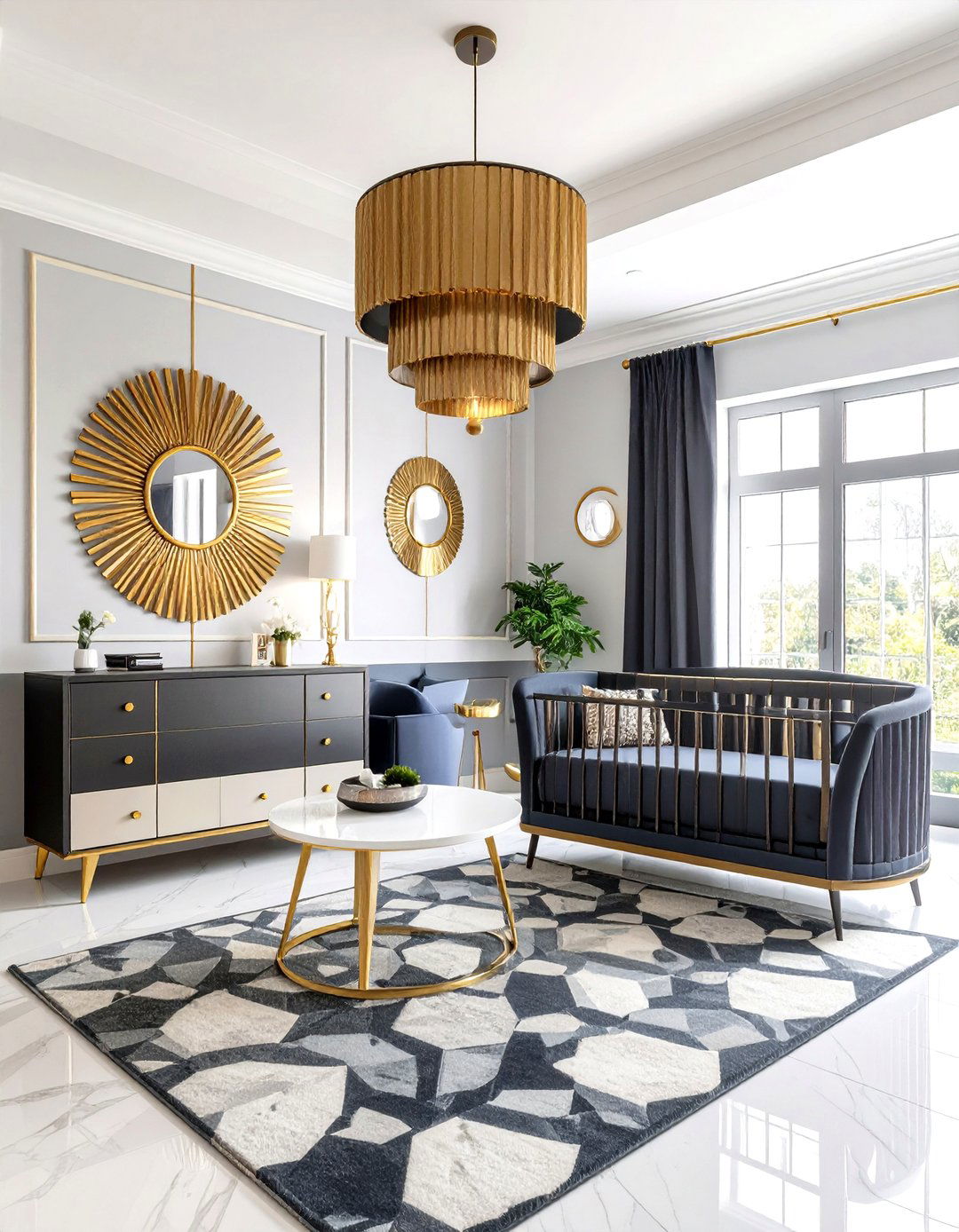 Art Deco Black Elegance - 24 Black Nursery Ideas