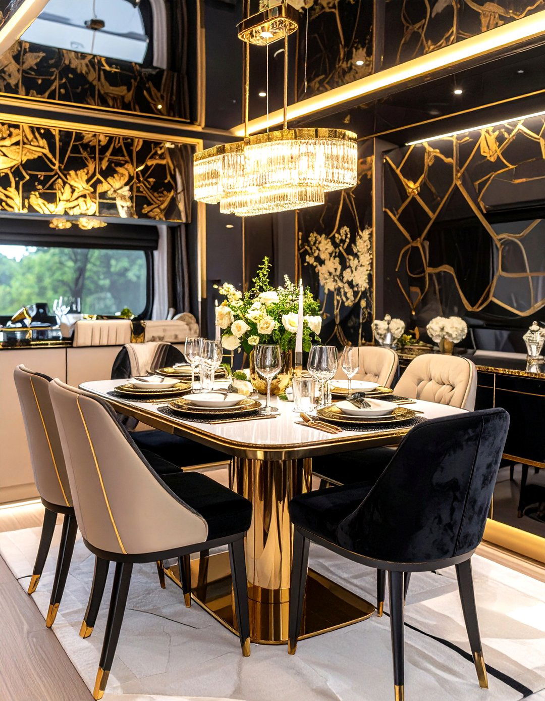 Art Deco Elegance for Glamorous Sophistication - 24 Rv Wallpaper Ideas