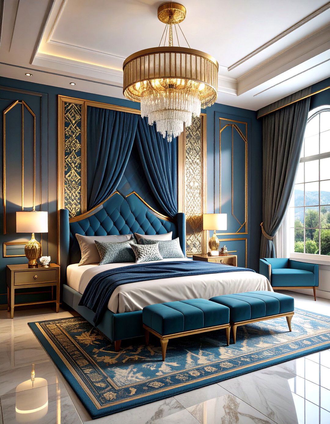 Art Deco Glamour Bedroom - 24 Bedroom Ideas for Women