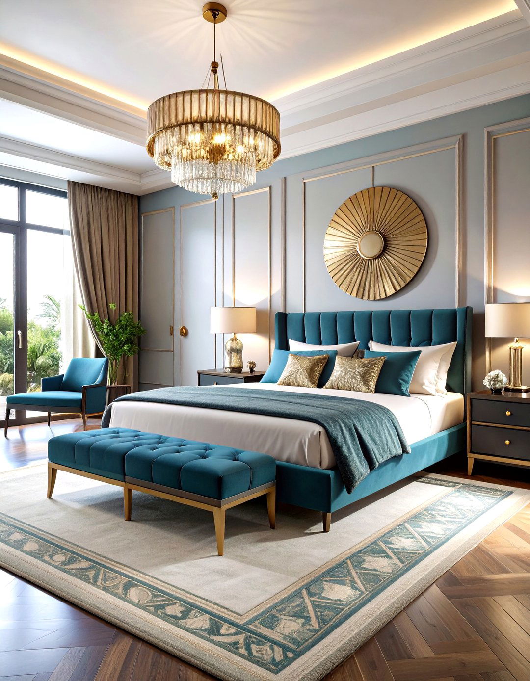 Art Deco Glamour Bedroom Wallpaper - 24 Bedroom Wallpaper Ideas