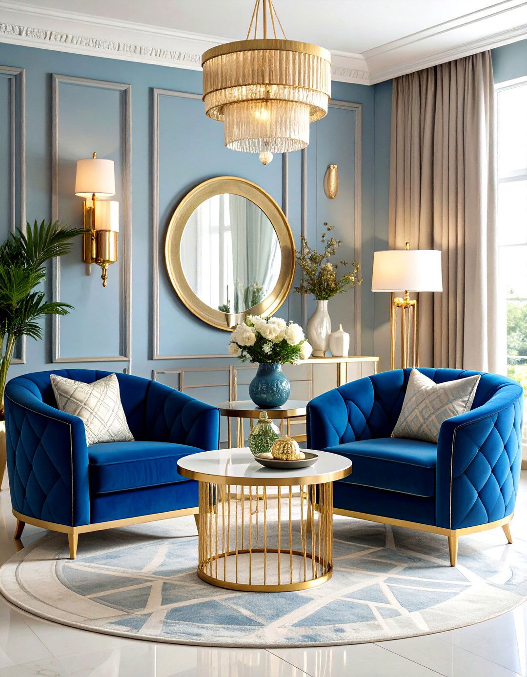 Art Deco Glamour Nook - 24 Living Room Nook Ideas