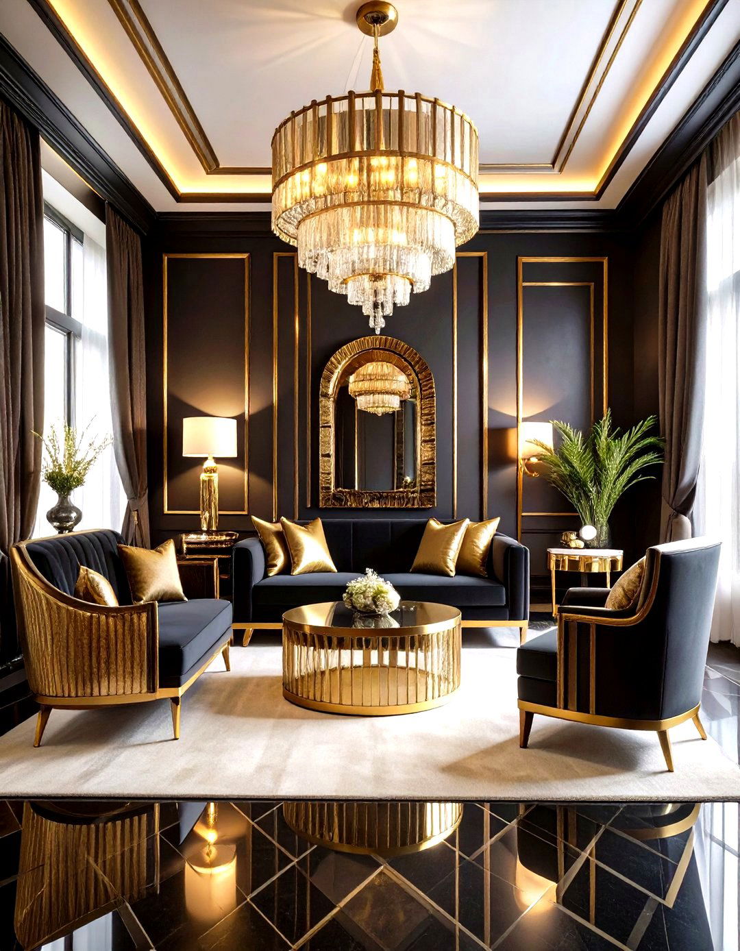 Art Deco Glamour Nursery - 24 Vintage Nursery Ideas