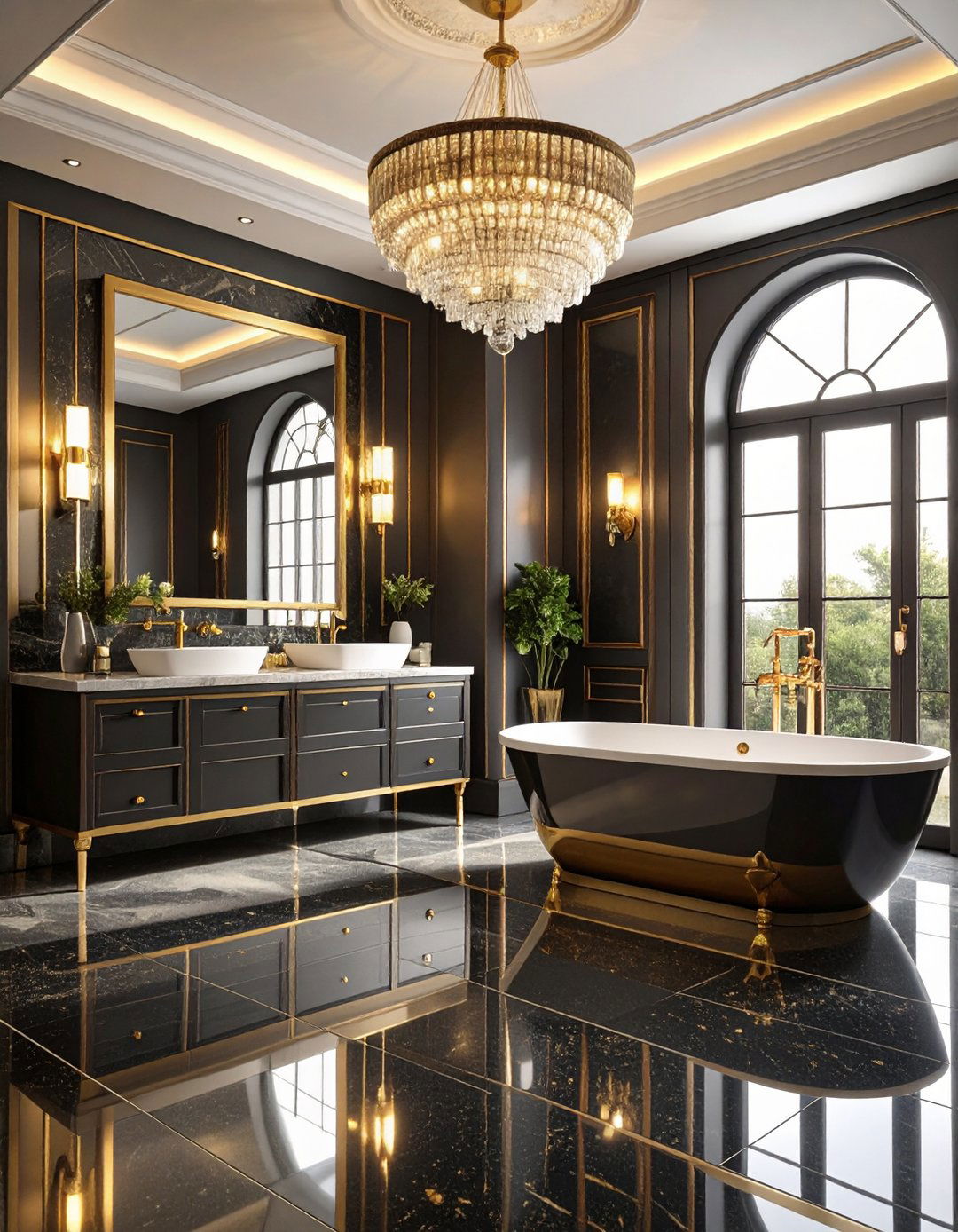 Art Deco Glamour Palace - 24 Quirky Bathroom Ideas
