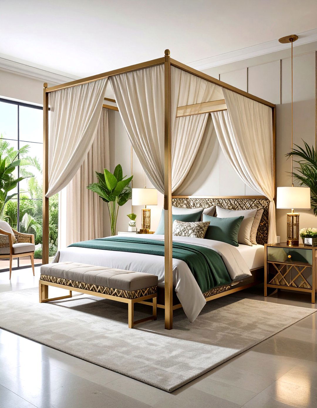 Art Deco Inspired Canopy Bed - 24 Canopy Bed Ideas