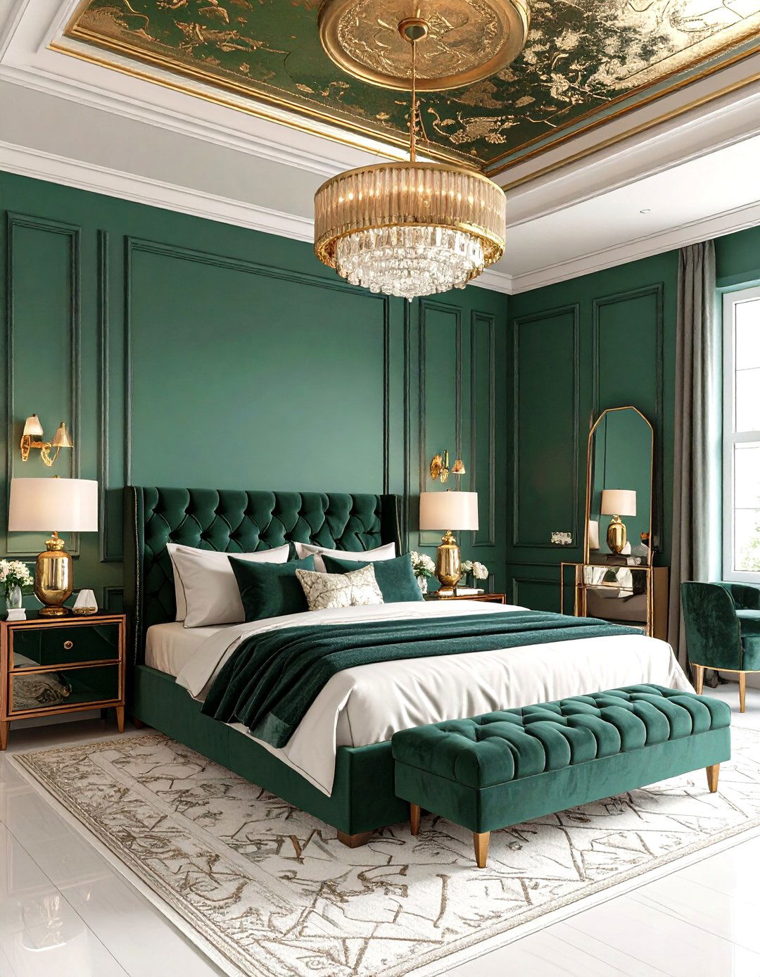 Art Deco Inspired Design - 24 Low Sloped Ceiling Bedroom Ideas
