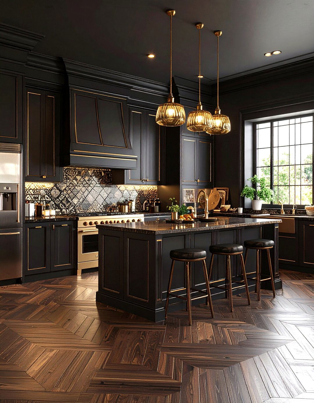Art Deco Kitchen Dark Wood Floors - 24 Kitchen With Dark Wood Floors