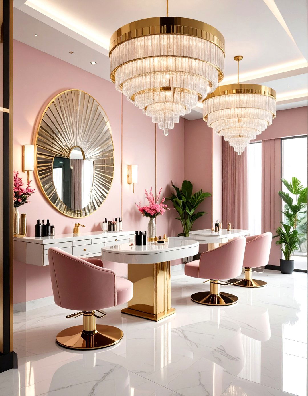 Art Deco Lash Extension Suite - 24 Lash Room Ideas