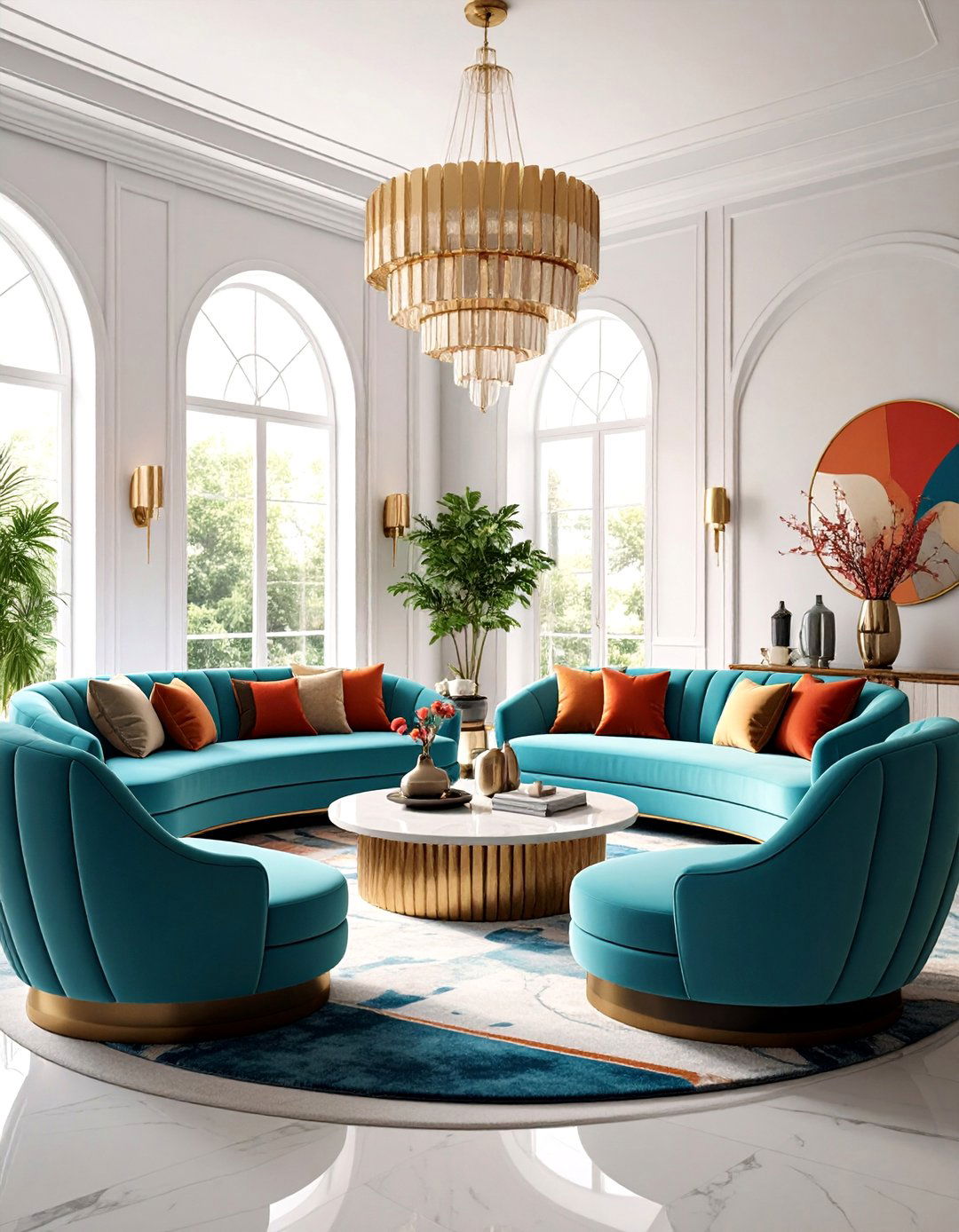 Art Deco Revival Living Room - 24 1980s Living Room Ideas