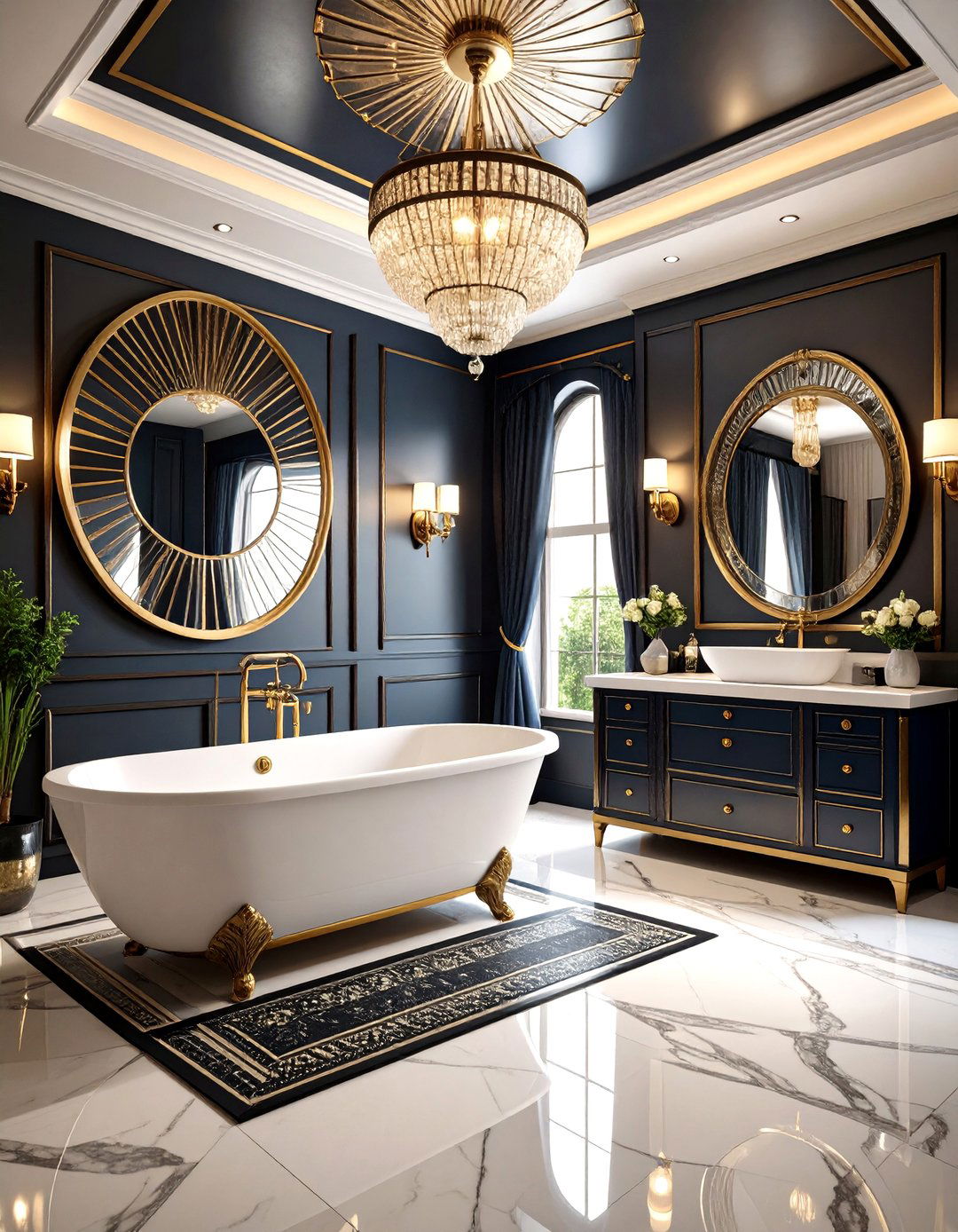 Art Deco Revival - 24 Bathroom Remodel Ideas