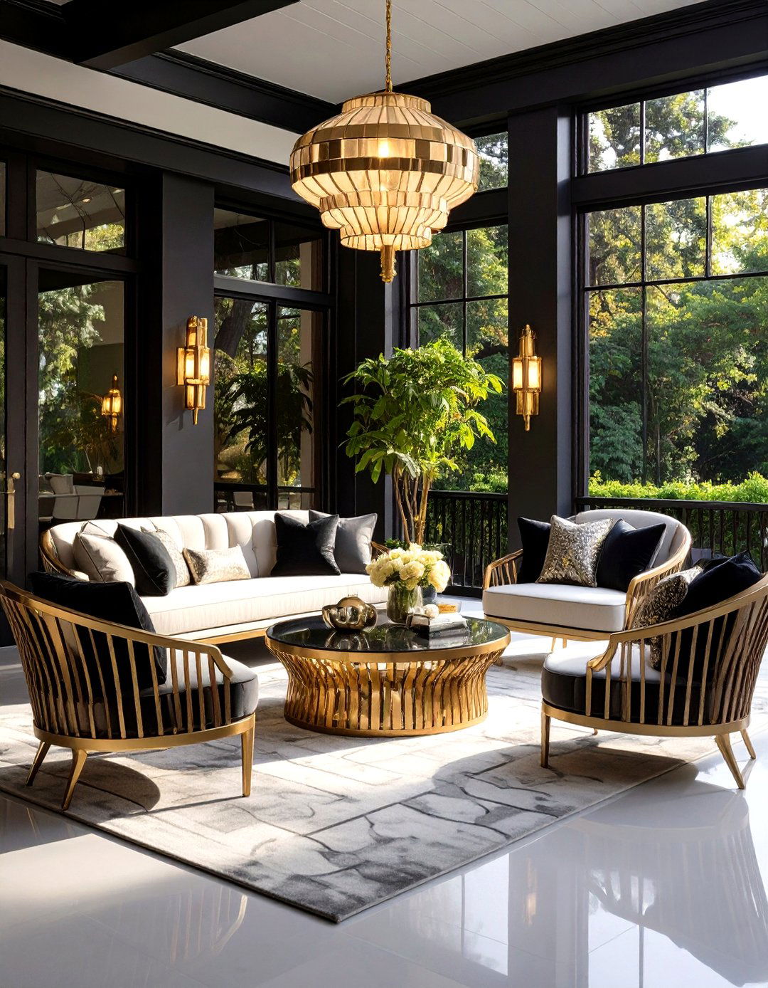 Art Deco Three Season Porch - 24 Three Season Porch Ideas
