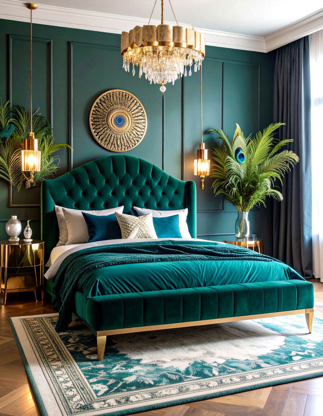 Art Deco Velvet Futon Bedroom - 24 Futon Bedroom Ideas