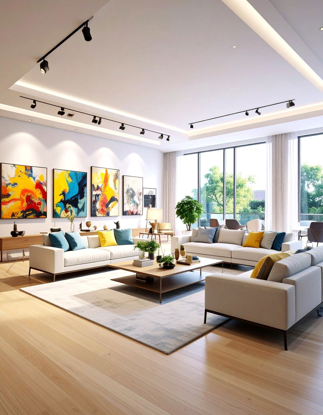 Art Gallery Living Room Design - 24 Mens Living Room Ideas