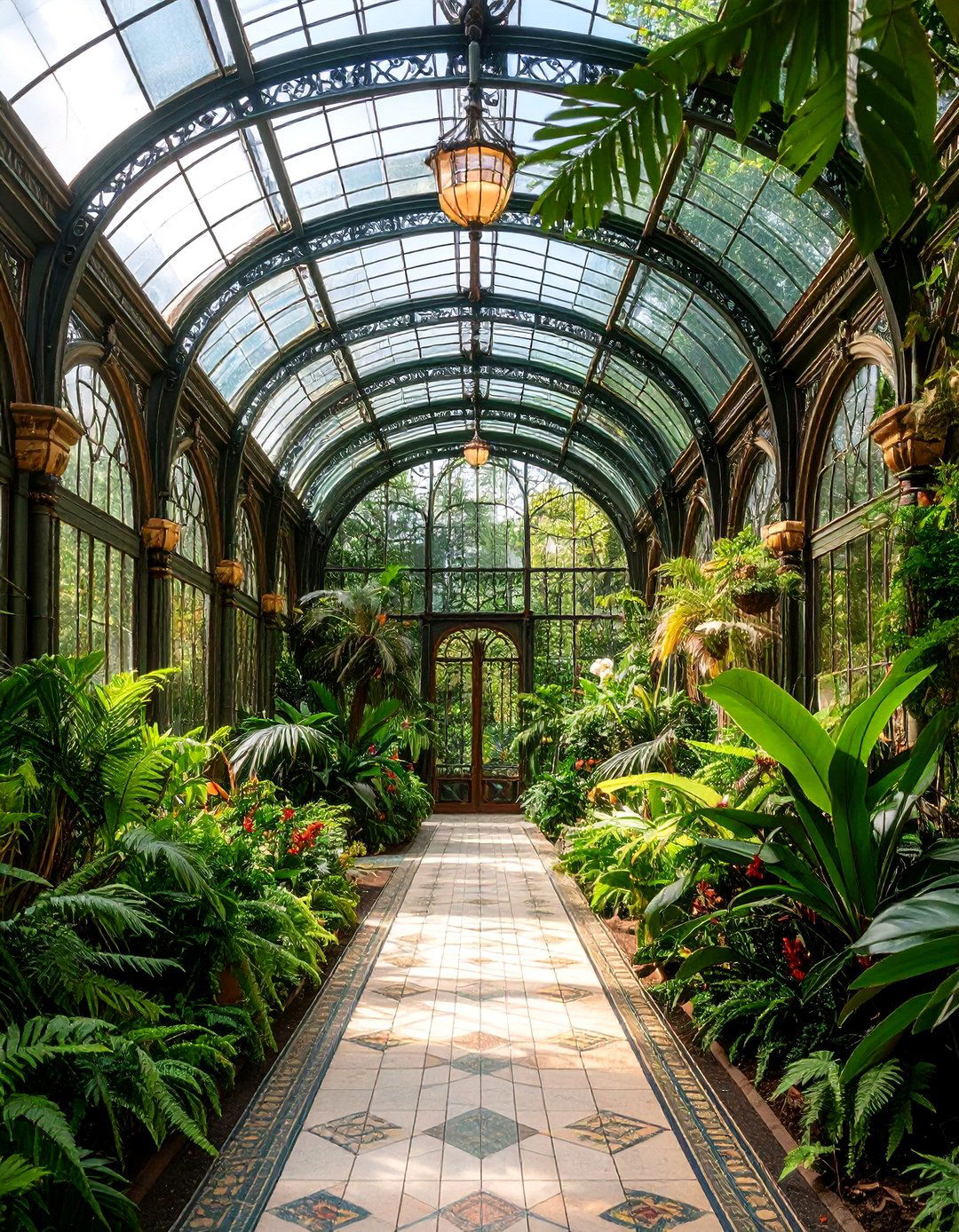 Art Nouveau Inspired Glass Palace - 24 Greenhouse Room Ideas