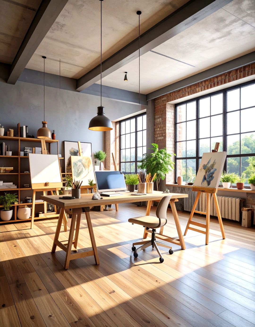 Art Studio Loft Office - 24 Loft Office Ideas