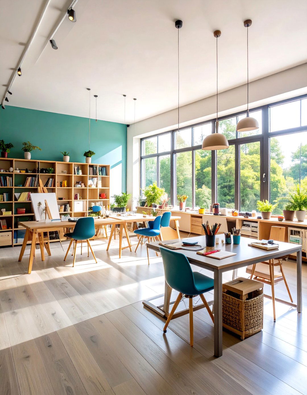 Art Studio Office Hybrid - 24 Modern Home Office Ideas