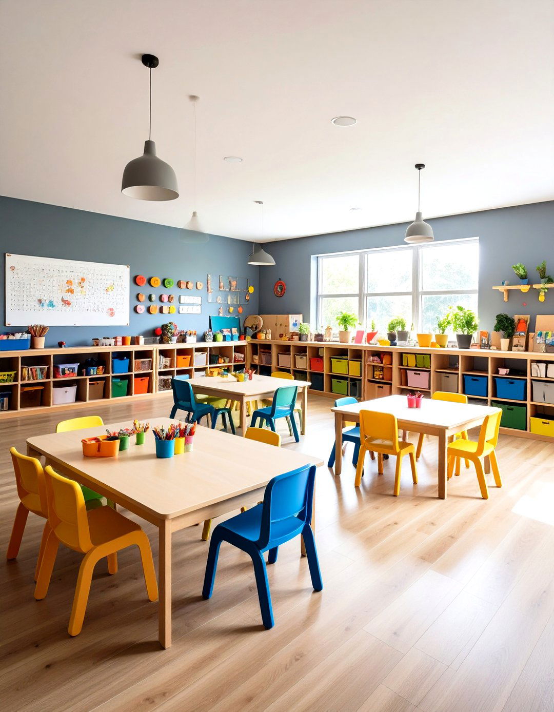 Art and Craft Creative Corner - 24 Basement Playroom Ideas