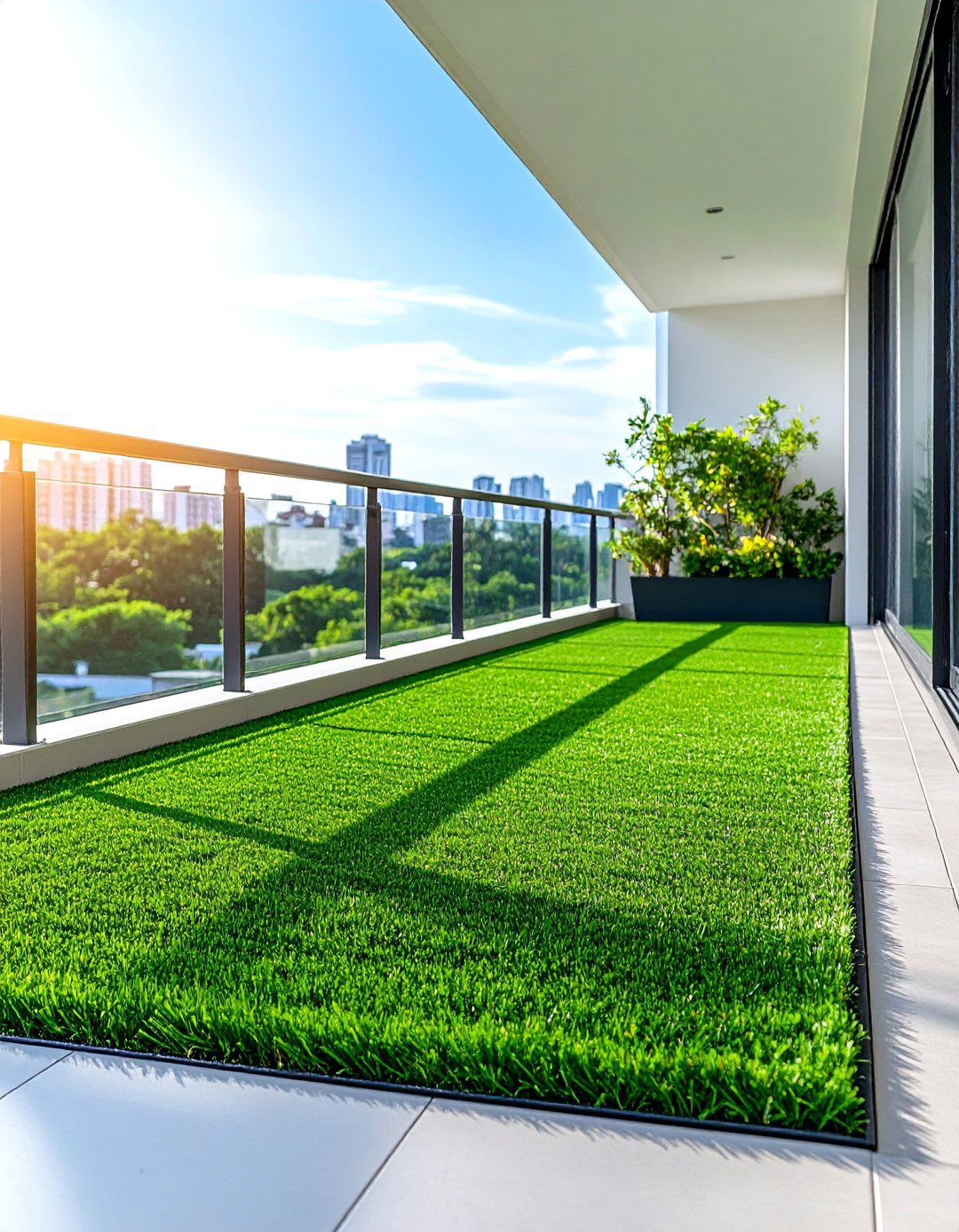 Artificial Grass Balcony Tiles - 24 Balcony Tiles Ideas