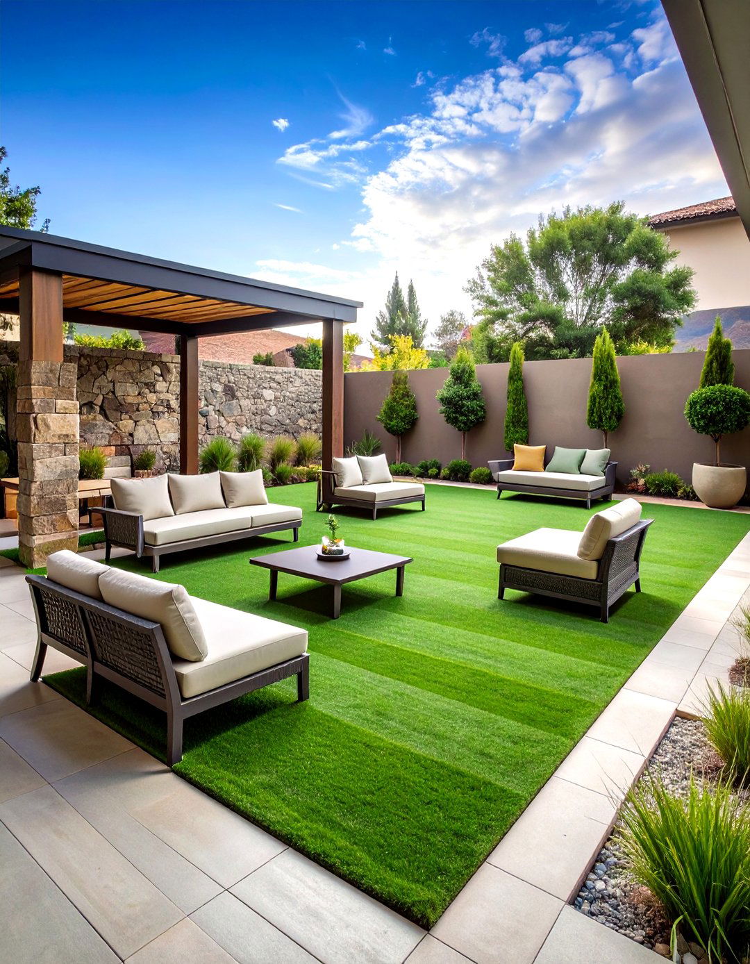 Artificial Turf Recreation Area - 24 Arizona Backyard Ideas