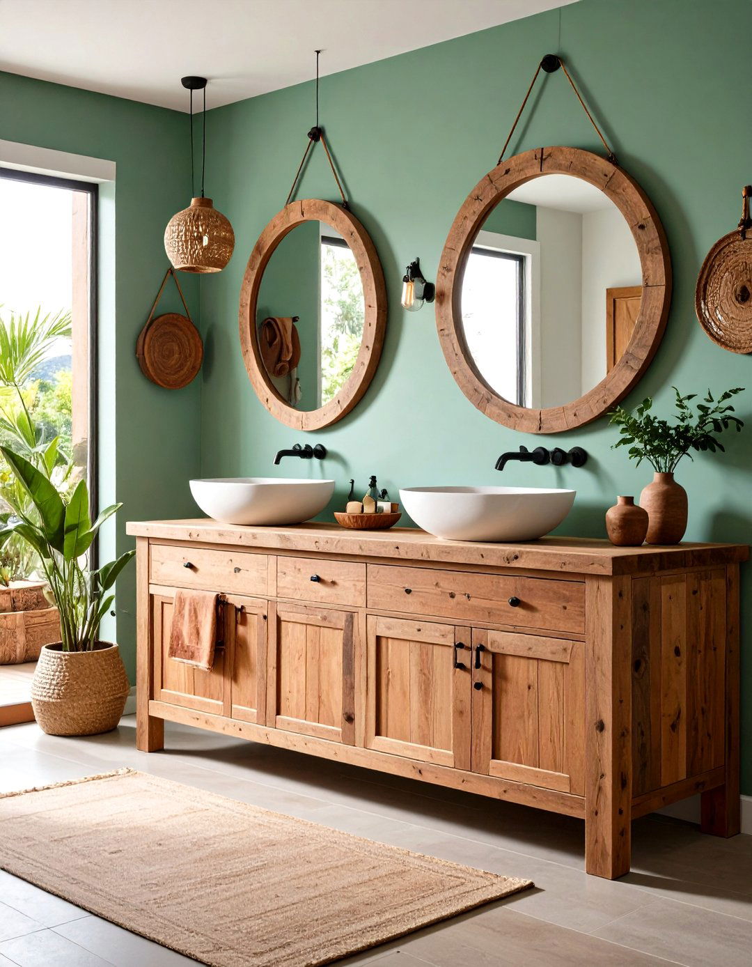 Artisan Crafted Bathroom - 24 Bohemian Tropical Bohemian Decor