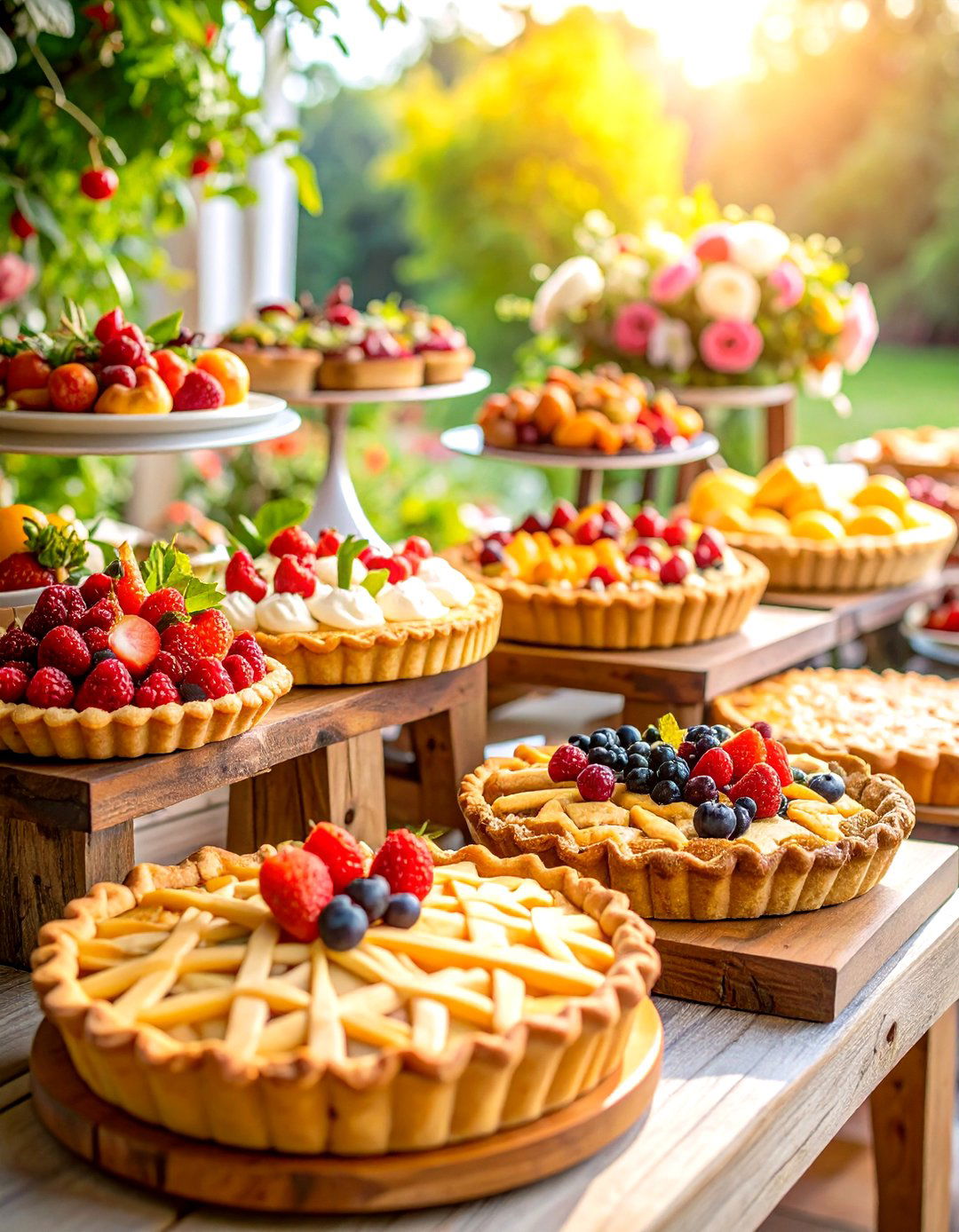 Artisanal Pie Station - 24 Wedding Dessert Ideas