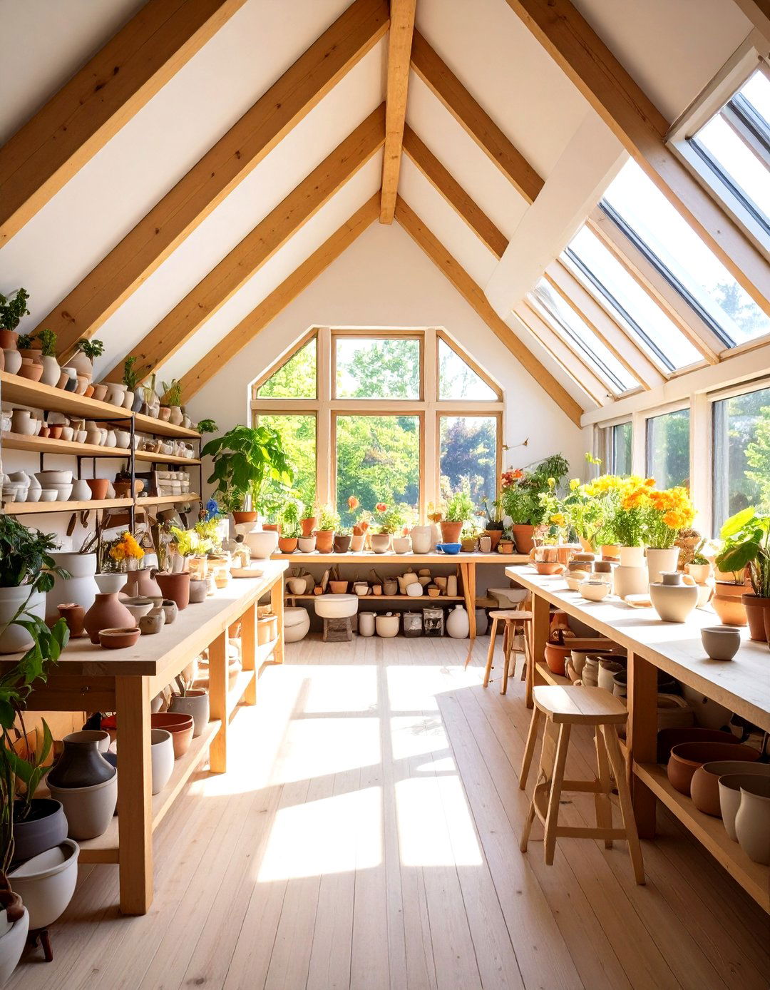 Artist Pottery Studio Workshop - 24 attic room ideas