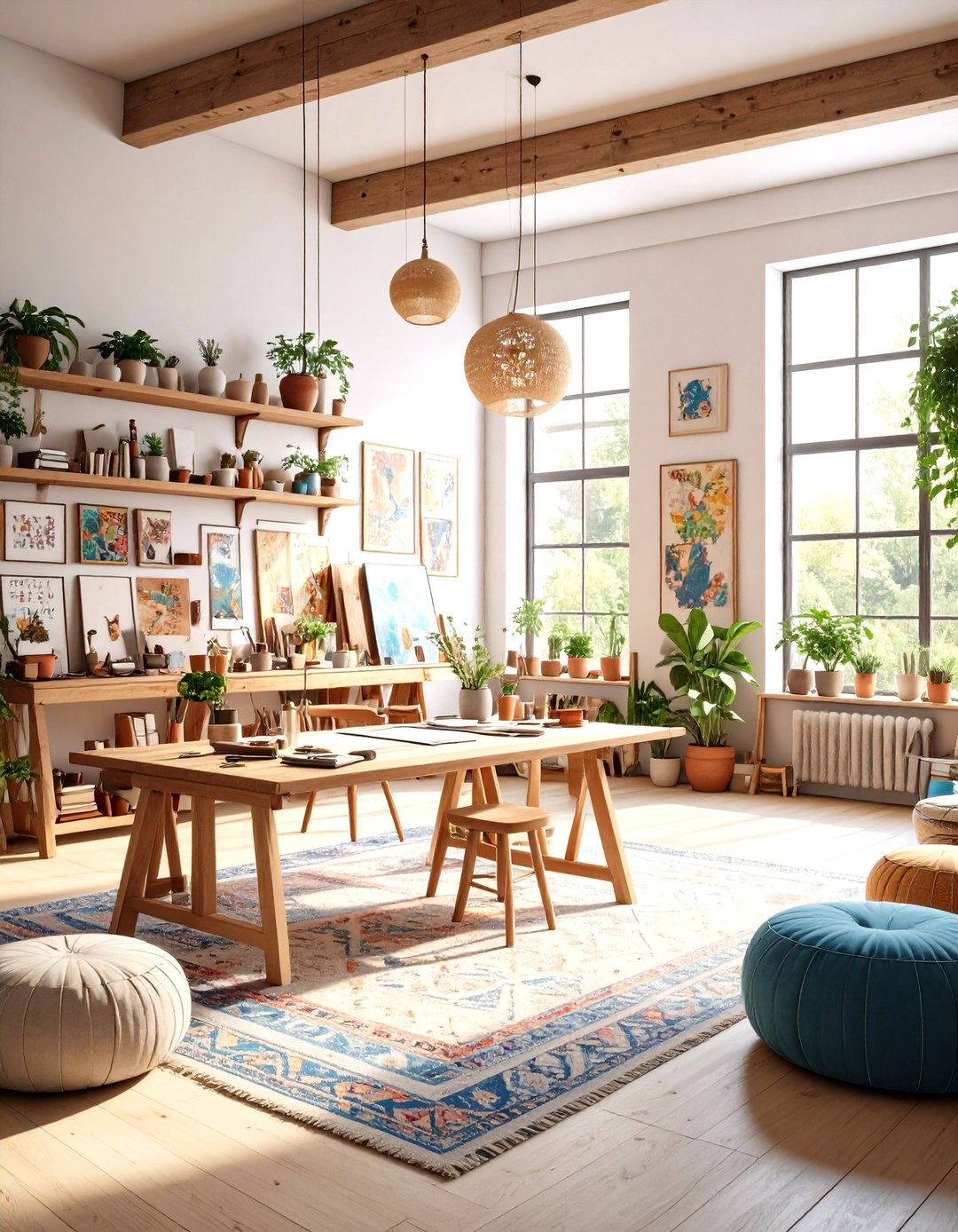 Artistic Boho Studio - 24 Boho Room Ideas
