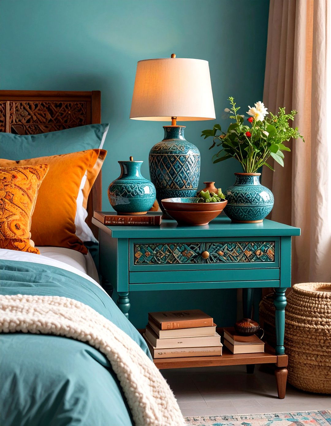 Artistic Ceramics Showcase - 24 Nightstand Decor Ideas