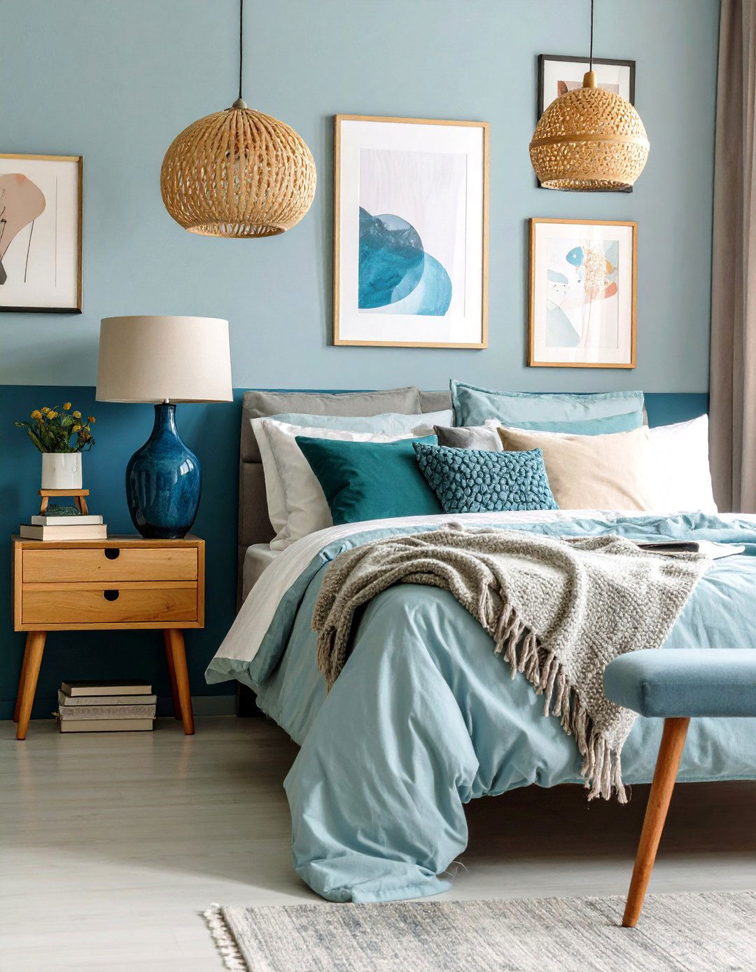 Artistic Gallery Corner - 24 Nightstand Decor Ideas