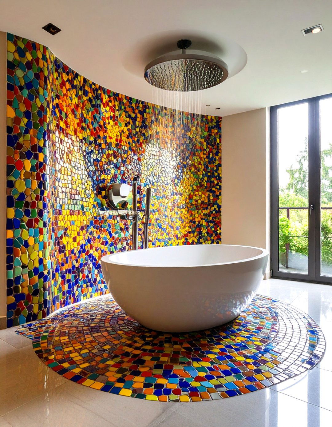 Artistic Mosaic Murals - 24 Shower Wall Ideas