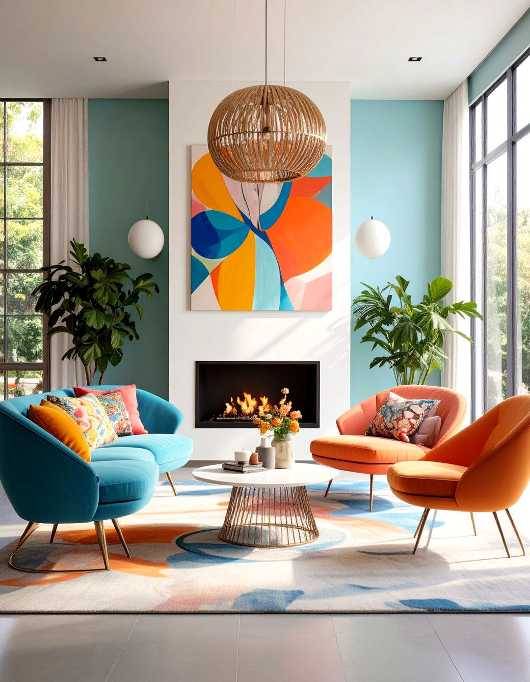 Artistic Sculptural Installation - 24 3 Sided Fireplace Ideas