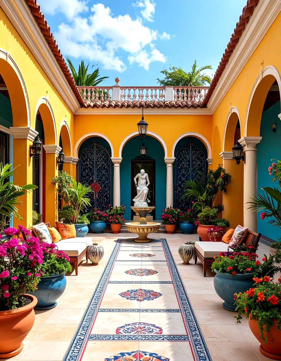Artistic Sculptural Terrace Elements - 24 Terrace Design Ideas