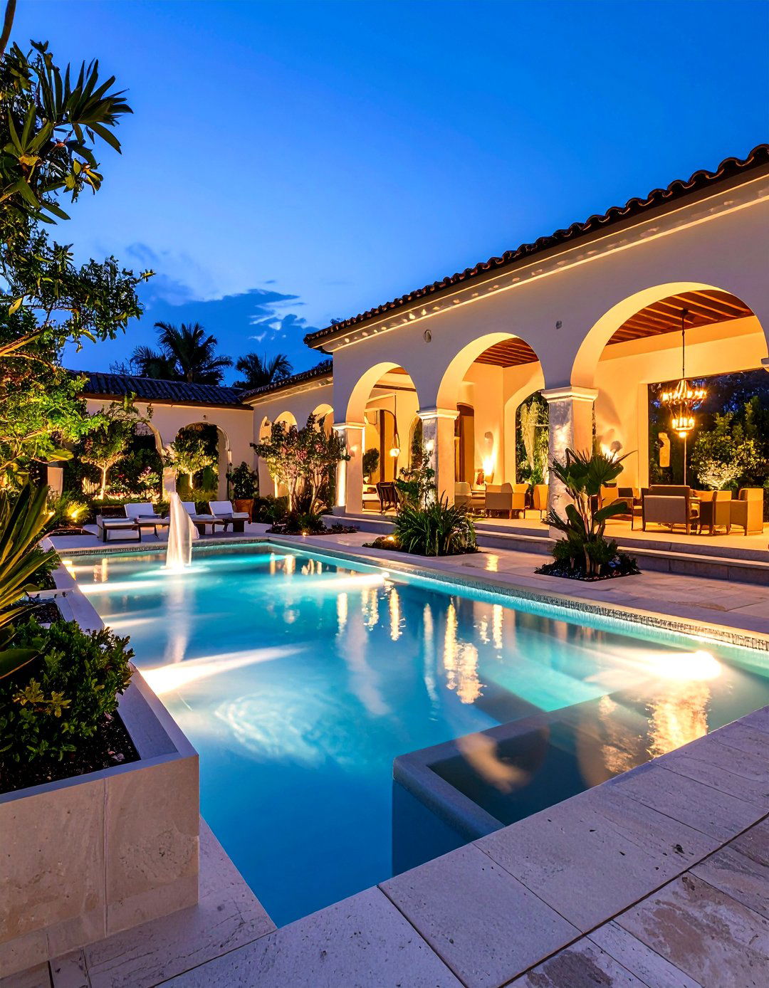 Artistic Sculpture Garden Spa - 24 Hot Tub Decor Ideas