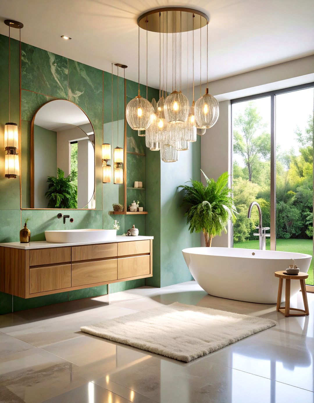 Artistic Statement Fixtures - 24 Bathroom Lighting Ideas