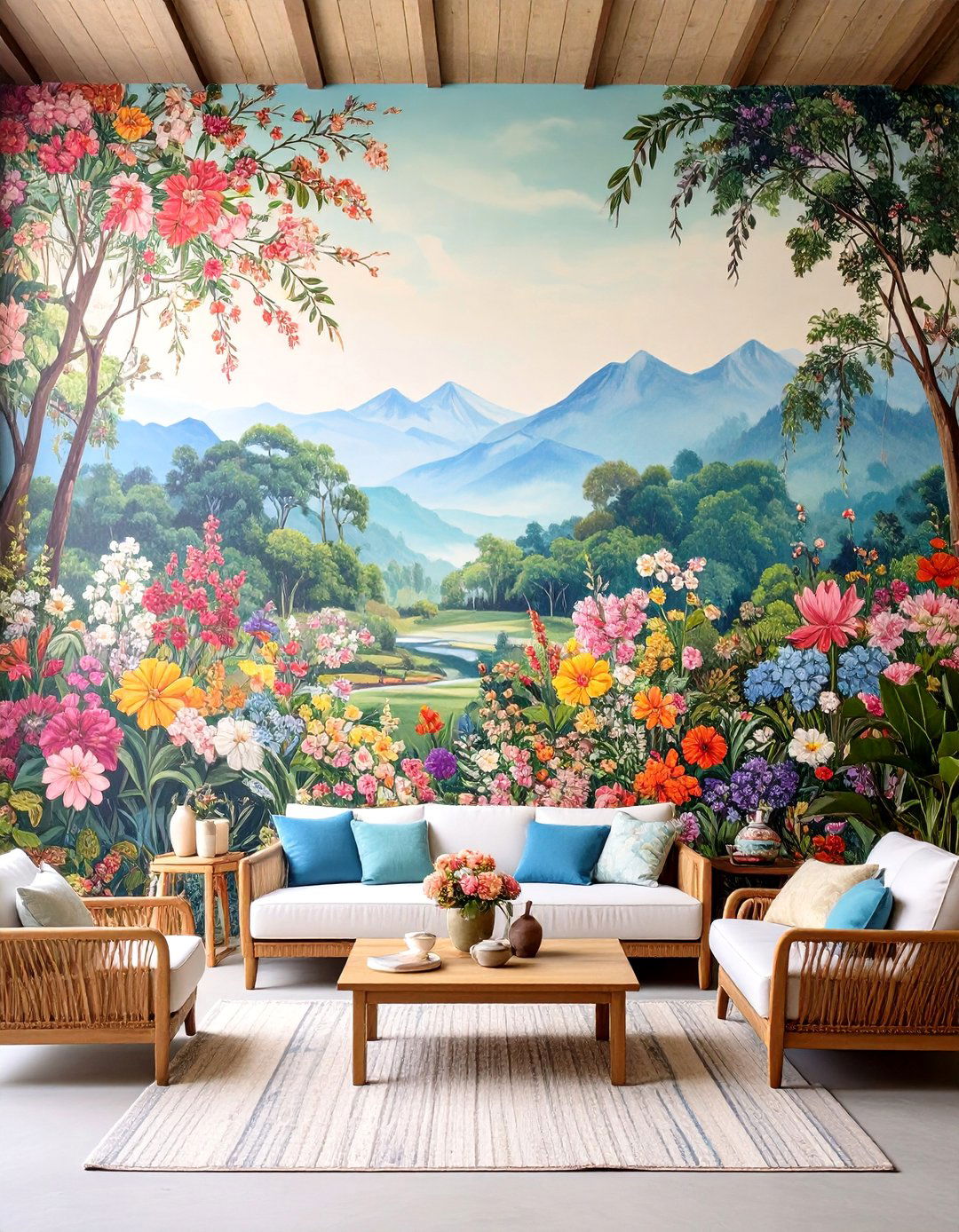 Artistic Wall Murals - 24 Boho House Exterior Ideas