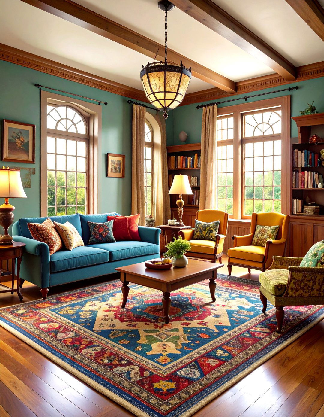 Arts and Crafts Victorian Living Room - 24 Victorian Living Room Ideas