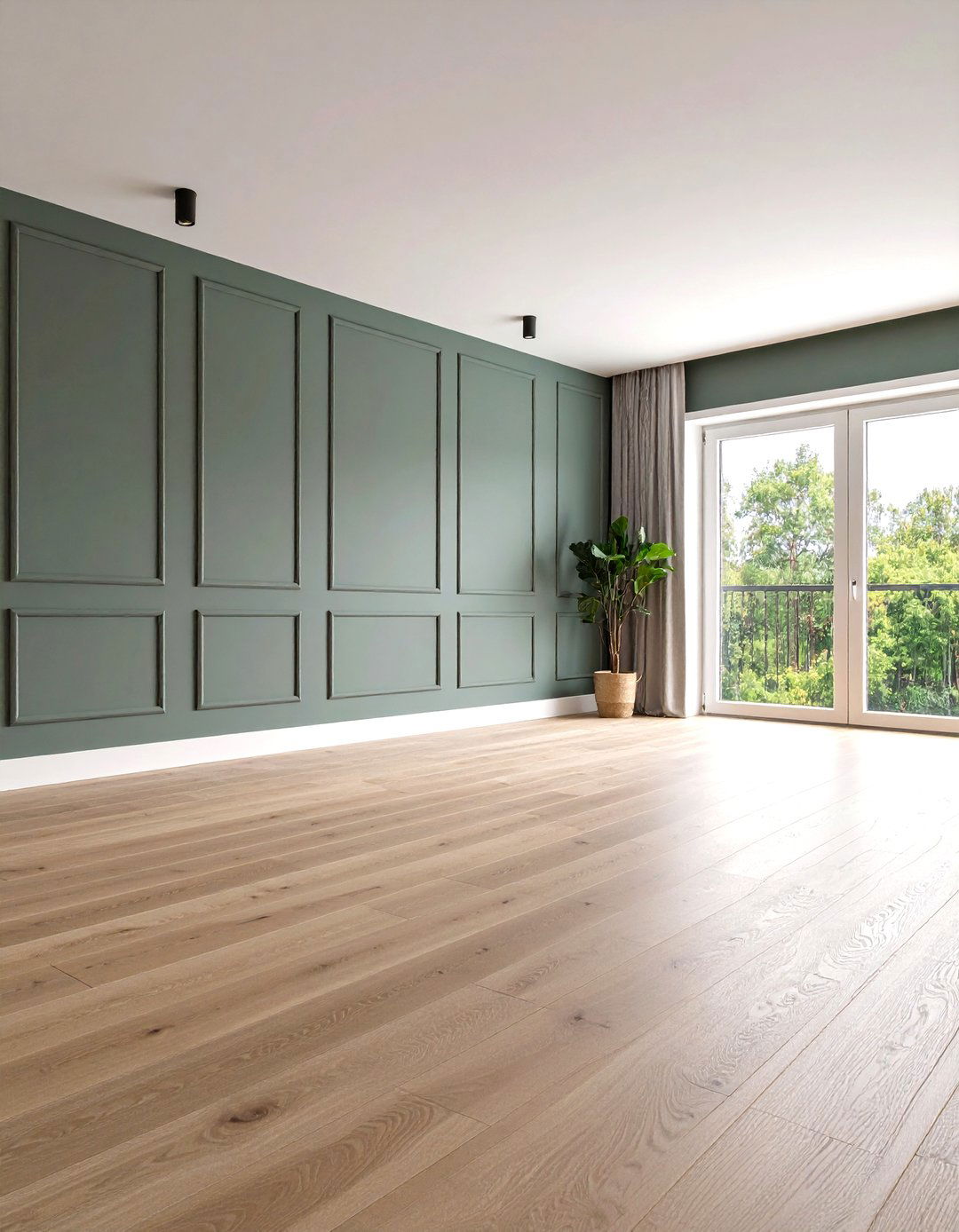 Ash Floors with Dove Gray Walls - 24 Floor and Wall Color Ideas