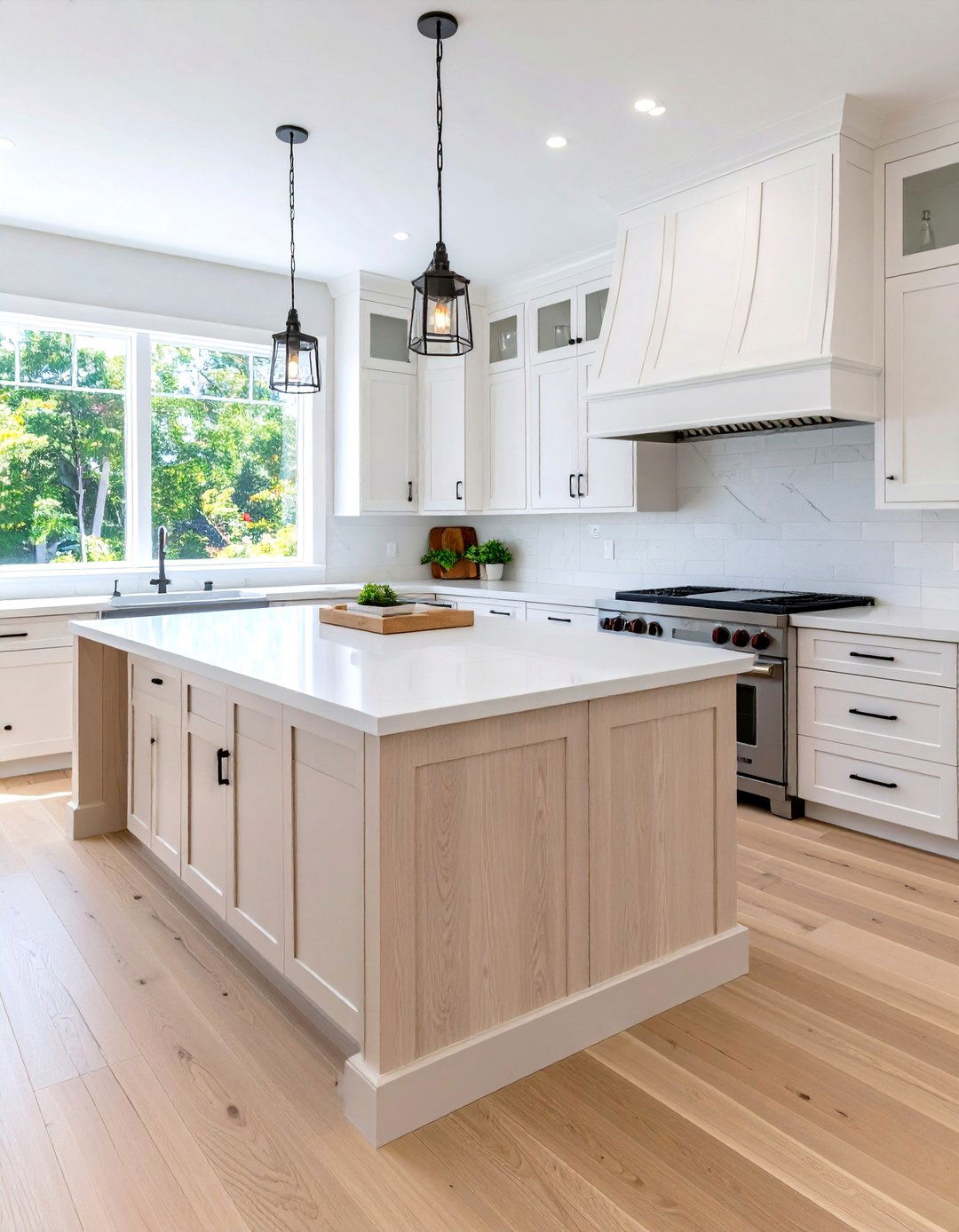 Ash Wood Kitchen Peninsula Installations - 24 Wood Countertop Ideas